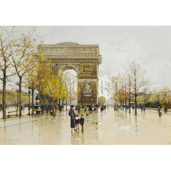 РЕПРОДУКЦИИ НА КАРТИНИ Триумфалната арка, Париж (1900)